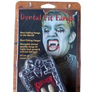 VTG NOS Scarecrow Adult Unisex Deluxe Vampire Fangs